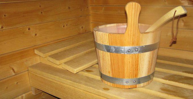 Wooden sauna